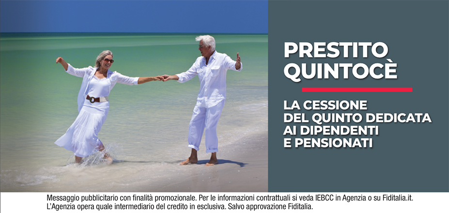 Agenzia Peruch Daniela Fiditalia | Vittorio Veneto, PORDEONE | Cessione del Quinto Quintocè - Un consulente dedicato per i progetti di dipendenti e pensionati. Messaggio pubblicitario con finalità promozionale. Per le informazioni contrattuali si veda IEBCC in Agenzia o su Fiditalia. it. L’Agenzia opera quale intermediario del credito in esclusiva. Salvo approvazione Fiditalia.